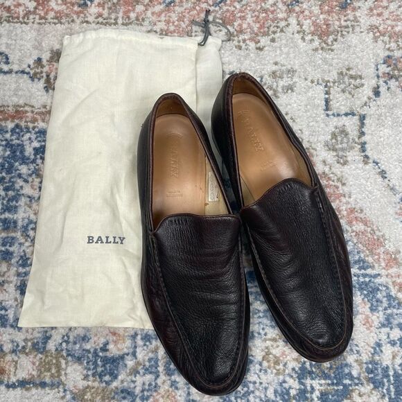 Bally Soft Brown Leather Loafers - Men’s US Size 12 - Picture 1 of 12